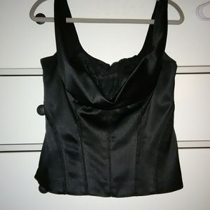 BHWM piped satin corset
